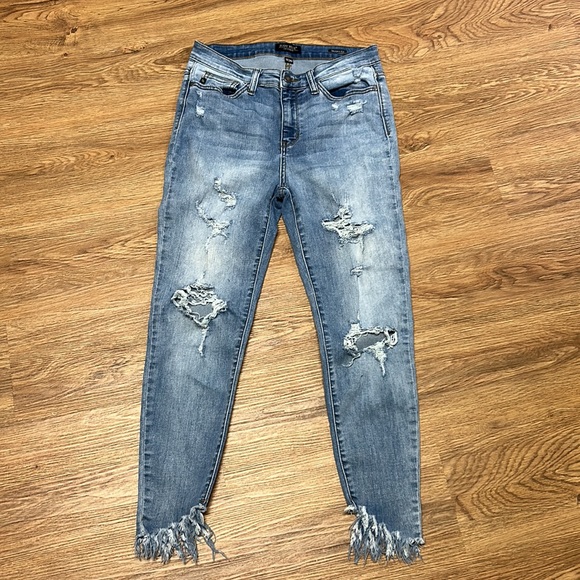Judy Blue Denim - Judy Blue Los Angeles Ripped Jeans Skinny Fit 11/30